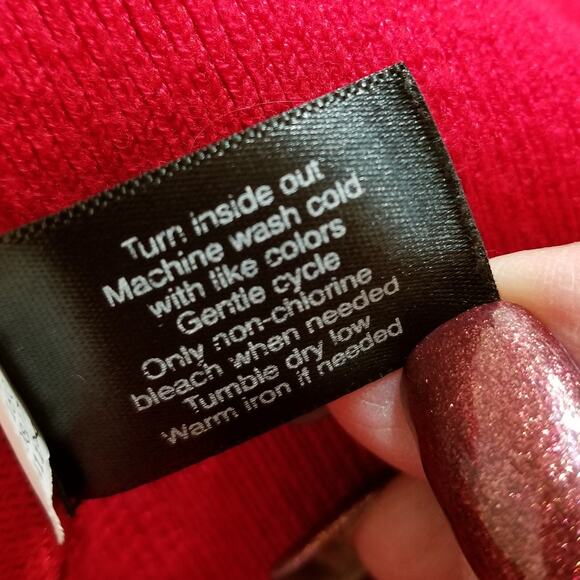 Lane Bryant Women’s Cardigan Red Sweater Button Front Long Sleeve Size Red 18/20 - Picture 7 of 7